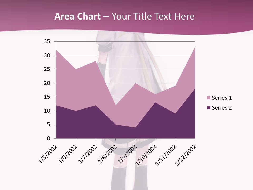 A Girl In A Short Skirt Is Standing In Front Of A Pink Background PowerPoint Template