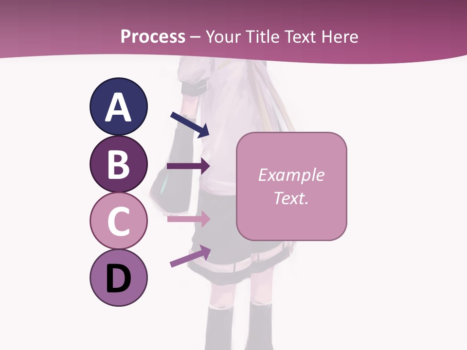 A Girl In A Short Skirt Is Standing In Front Of A Pink Background PowerPoint Template