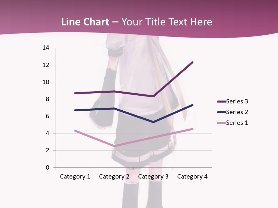 A Girl In A Short Skirt Is Standing In Front Of A Pink Background PowerPoint Template