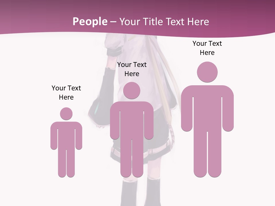 A Girl In A Short Skirt Is Standing In Front Of A Pink Background PowerPoint Template