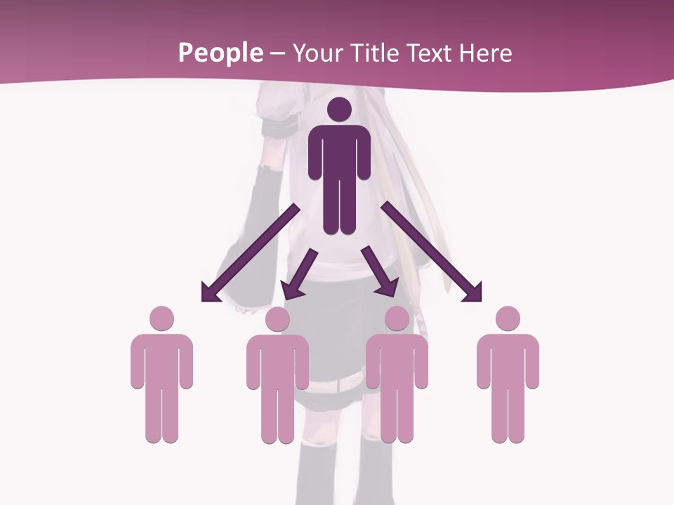 A Girl In A Short Skirt Is Standing In Front Of A Pink Background PowerPoint Template