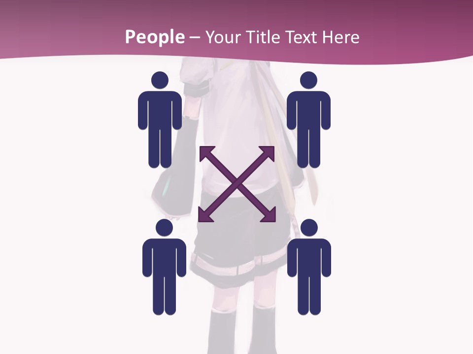 A Girl In A Short Skirt Is Standing In Front Of A Pink Background PowerPoint Template