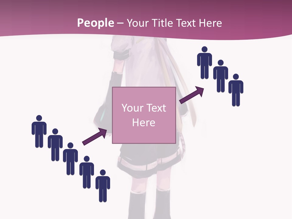 A Girl In A Short Skirt Is Standing In Front Of A Pink Background PowerPoint Template