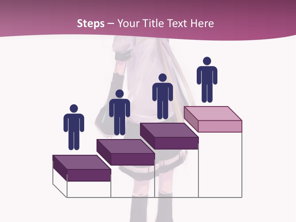 A Girl In A Short Skirt Is Standing In Front Of A Pink Background PowerPoint Template