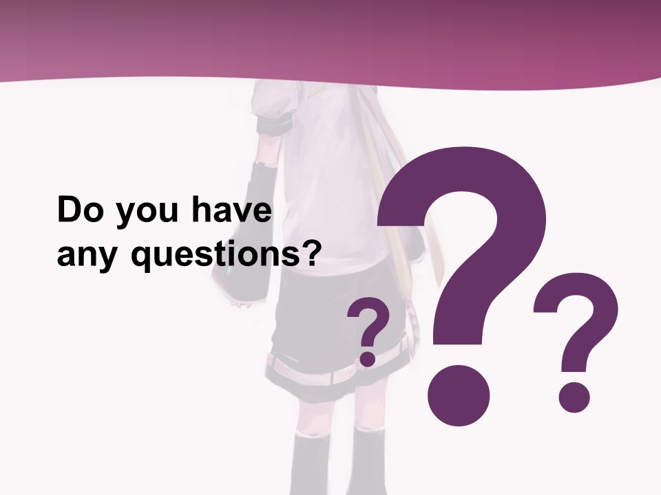 A Girl In A Short Skirt Is Standing In Front Of A Pink Background PowerPoint Template