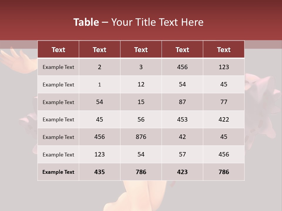 A Girl In A Pink Dress Is Standing In Front Of A Red Wall PowerPoint Template