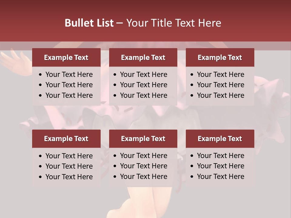 A Girl In A Pink Dress Is Standing In Front Of A Red Wall PowerPoint Template