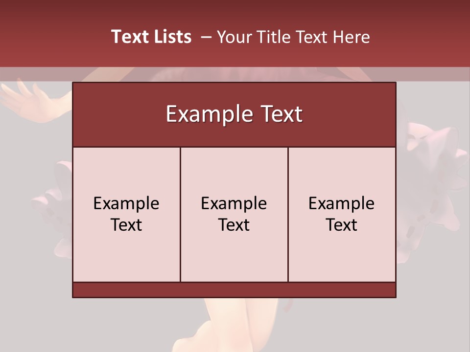 A Girl In A Pink Dress Is Standing In Front Of A Red Wall PowerPoint Template