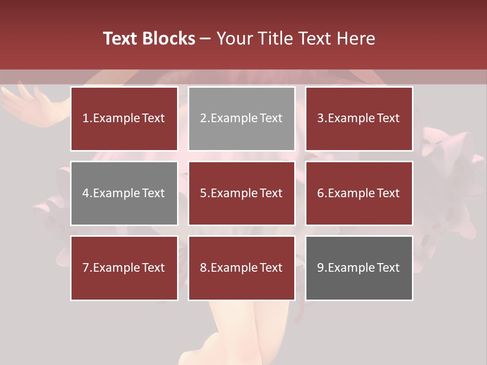 A Girl In A Pink Dress Is Standing In Front Of A Red Wall PowerPoint Template