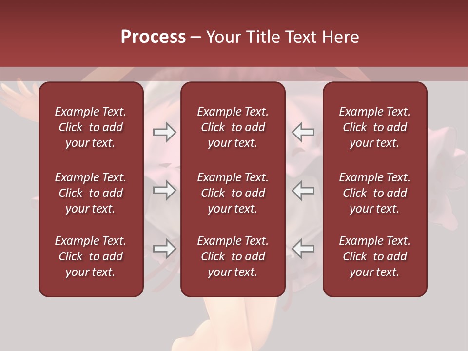 A Girl In A Pink Dress Is Standing In Front Of A Red Wall PowerPoint Template