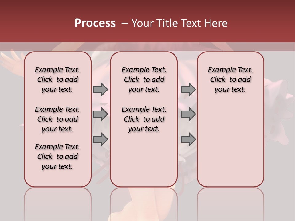 A Girl In A Pink Dress Is Standing In Front Of A Red Wall PowerPoint Template