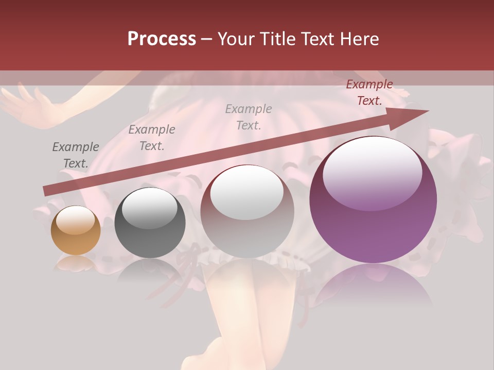 A Girl In A Pink Dress Is Standing In Front Of A Red Wall PowerPoint Template