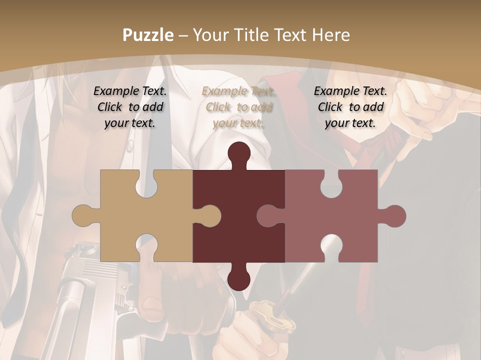 A Couple Of Anime Characters Holding Swords PowerPoint Template