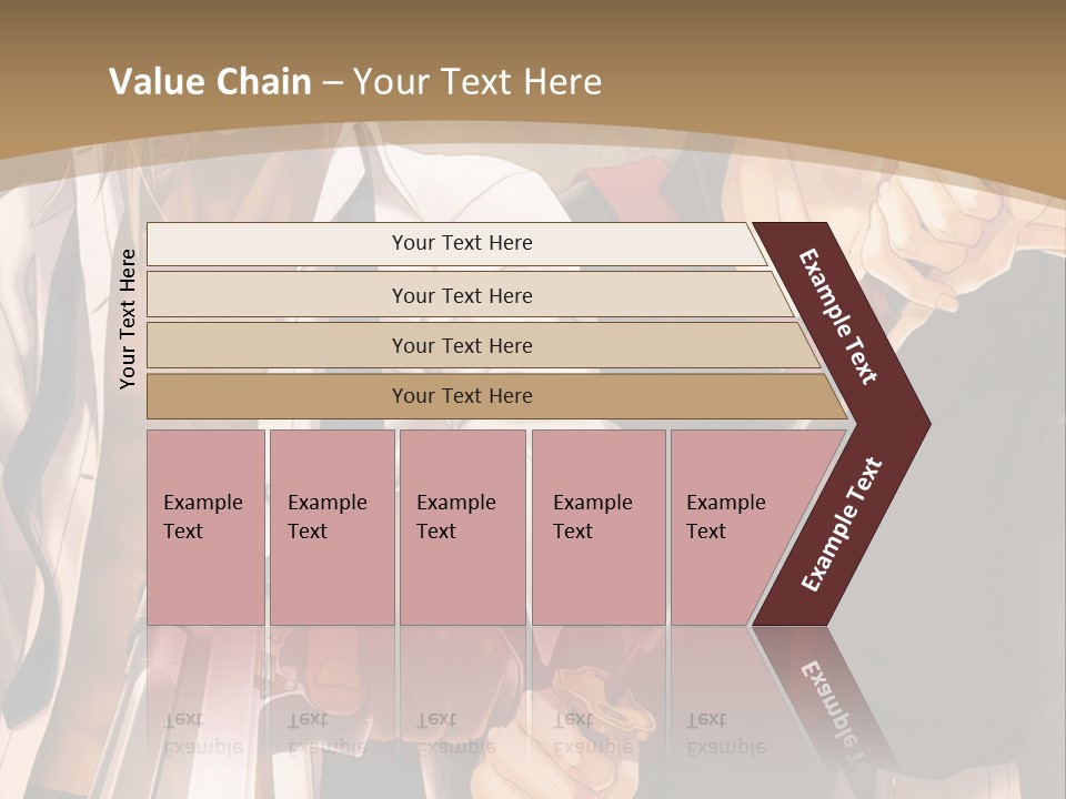 A Couple Of Anime Characters Holding Swords PowerPoint Template