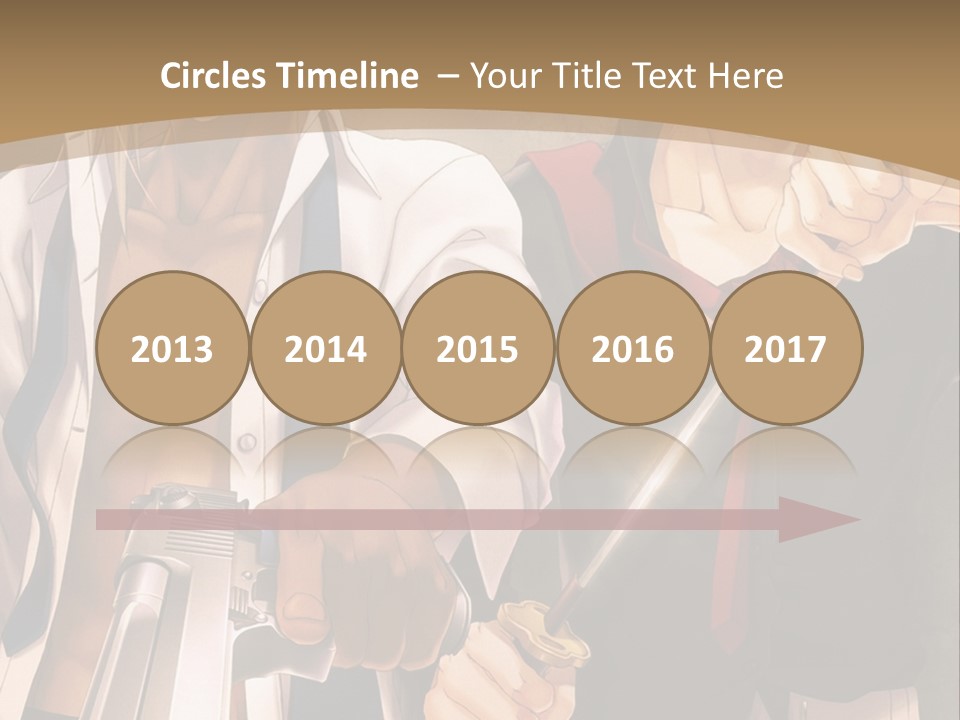 A Couple Of Anime Characters Holding Swords PowerPoint Template