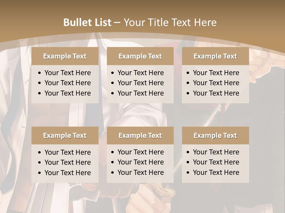 A Couple Of Anime Characters Holding Swords PowerPoint Template
