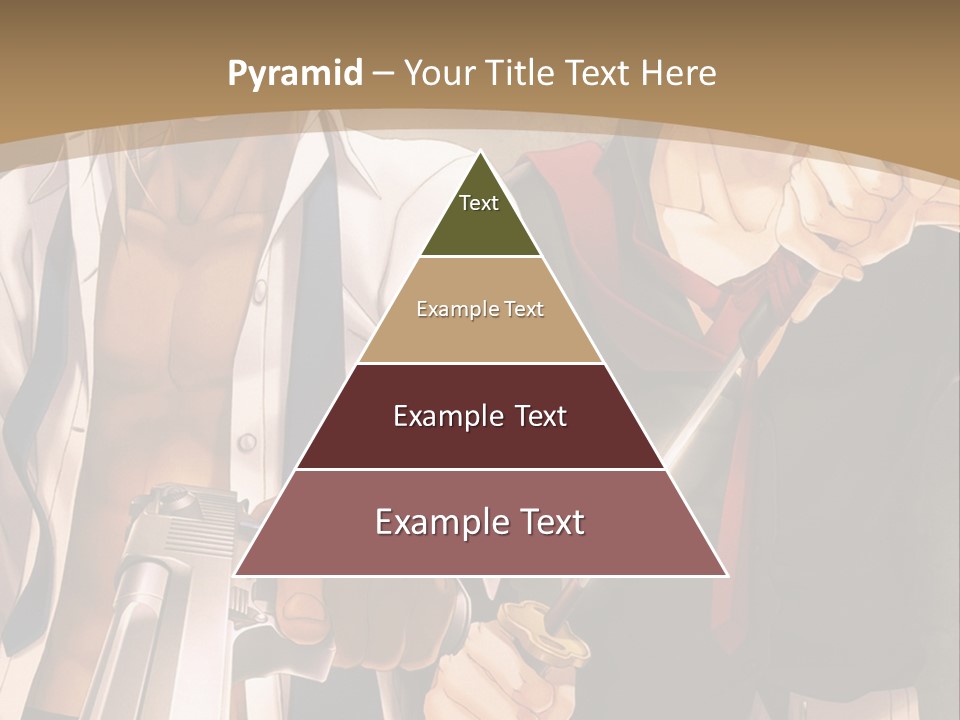 A Couple Of Anime Characters Holding Swords PowerPoint Template