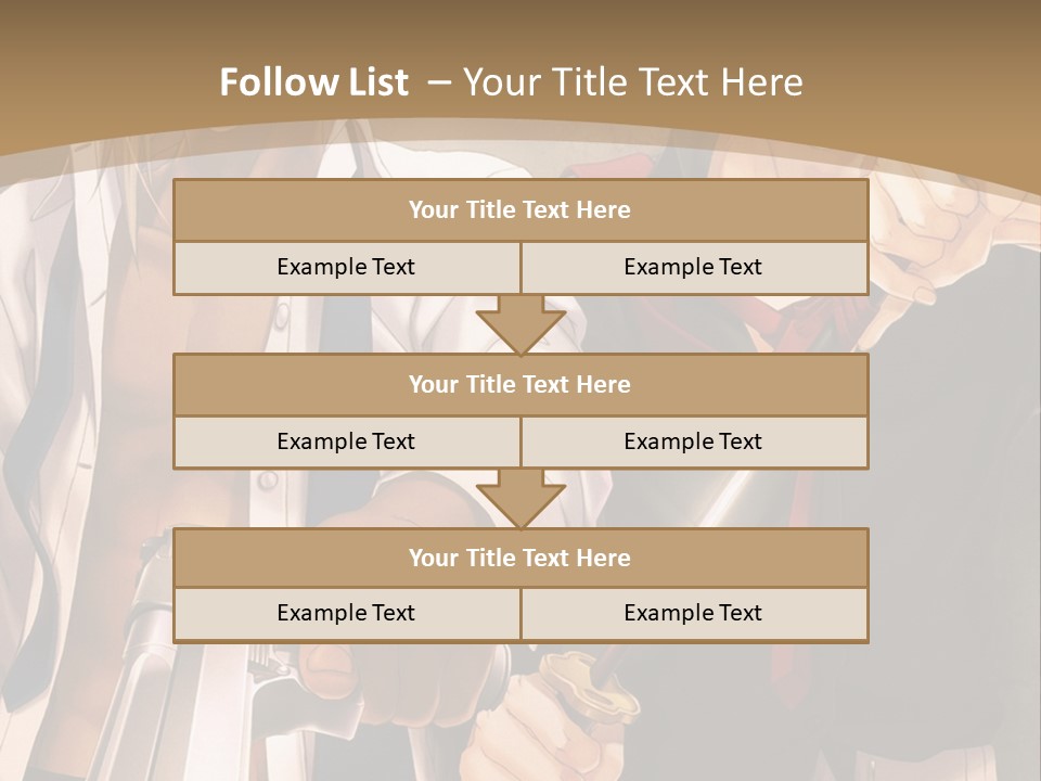 A Couple Of Anime Characters Holding Swords PowerPoint Template