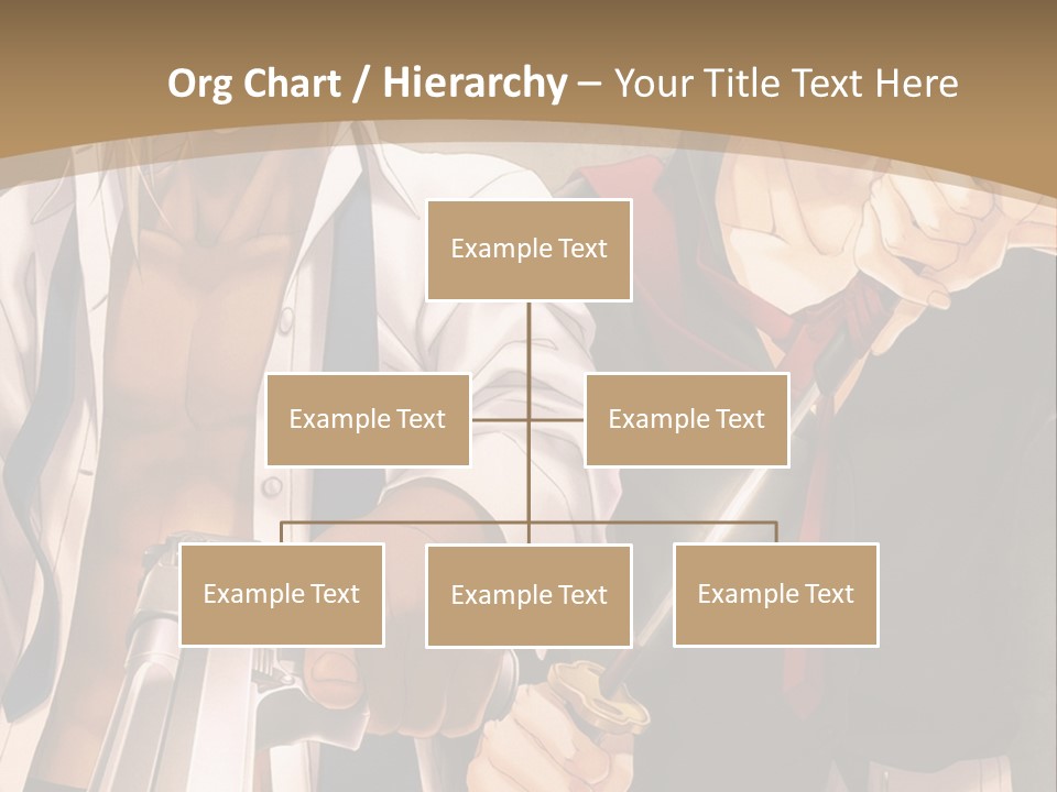 A Couple Of Anime Characters Holding Swords PowerPoint Template