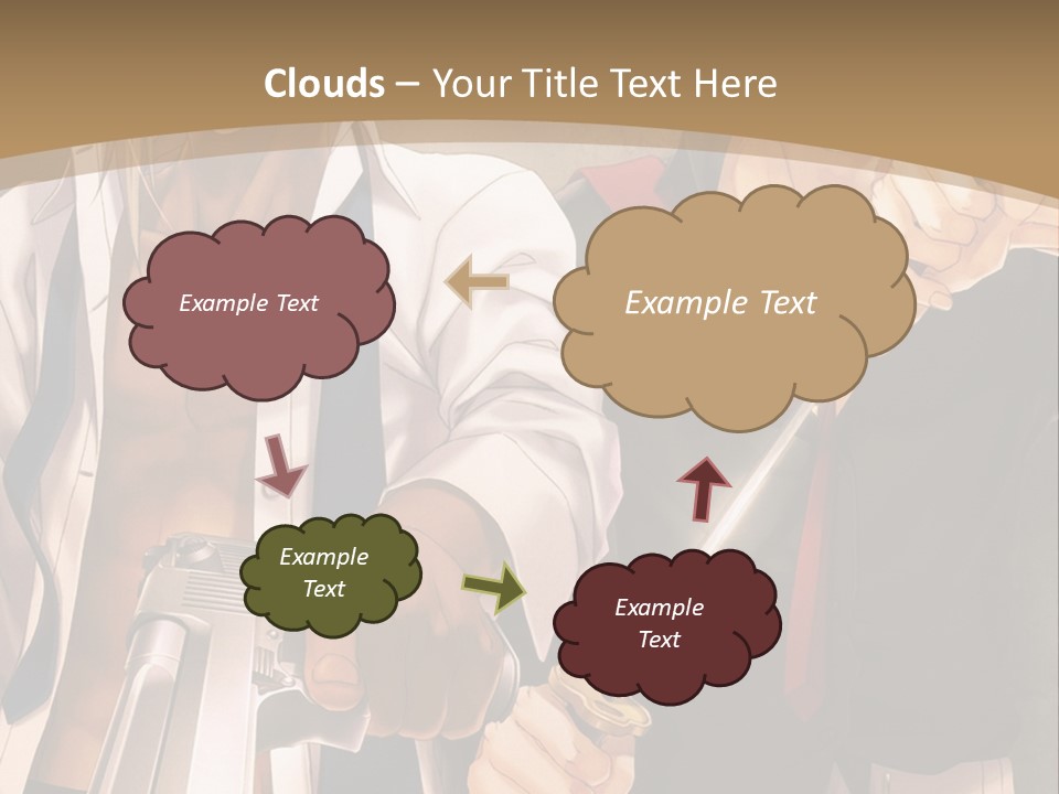A Couple Of Anime Characters Holding Swords PowerPoint Template