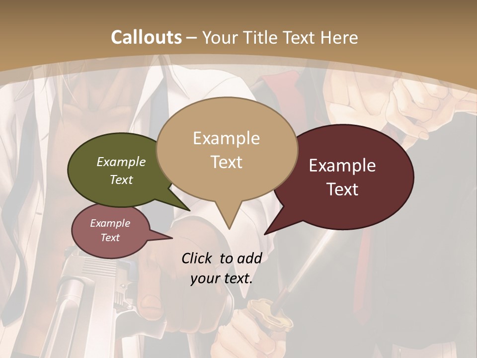 A Couple Of Anime Characters Holding Swords PowerPoint Template