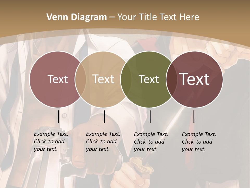 A Couple Of Anime Characters Holding Swords PowerPoint Template