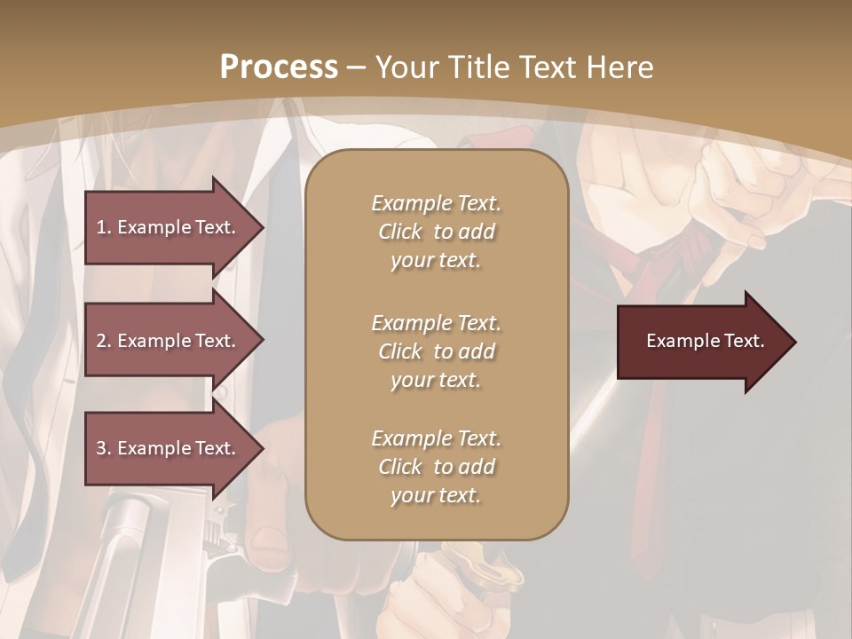 A Couple Of Anime Characters Holding Swords PowerPoint Template