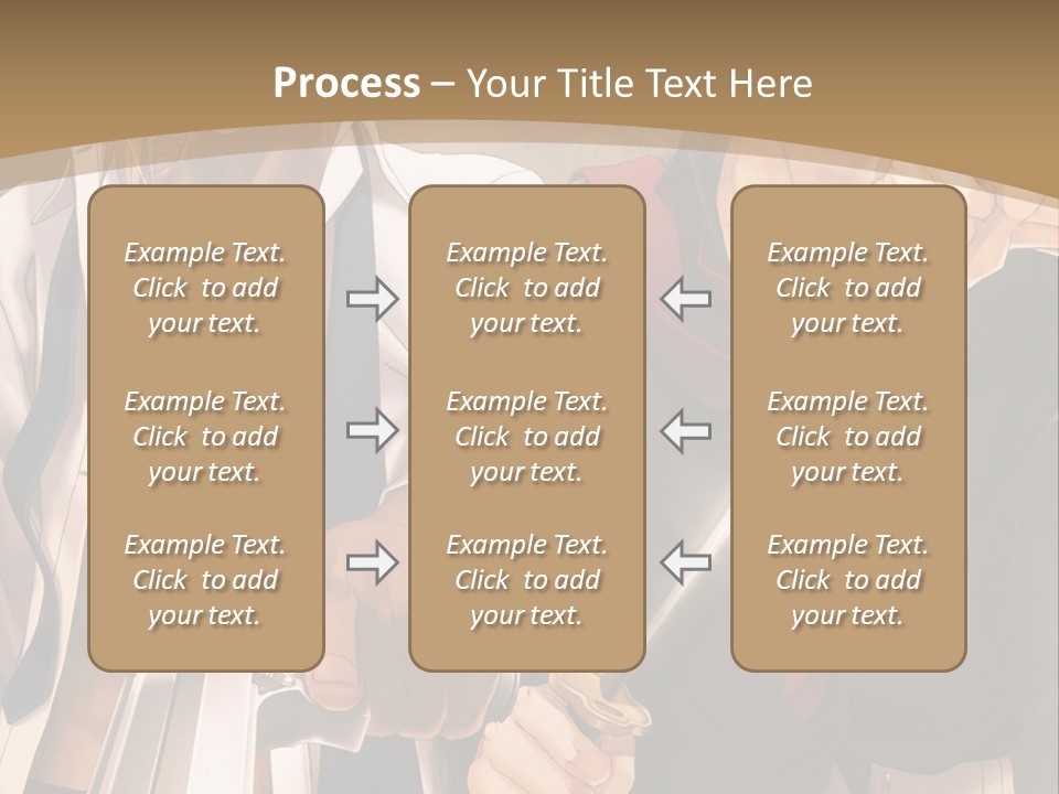 A Couple Of Anime Characters Holding Swords PowerPoint Template