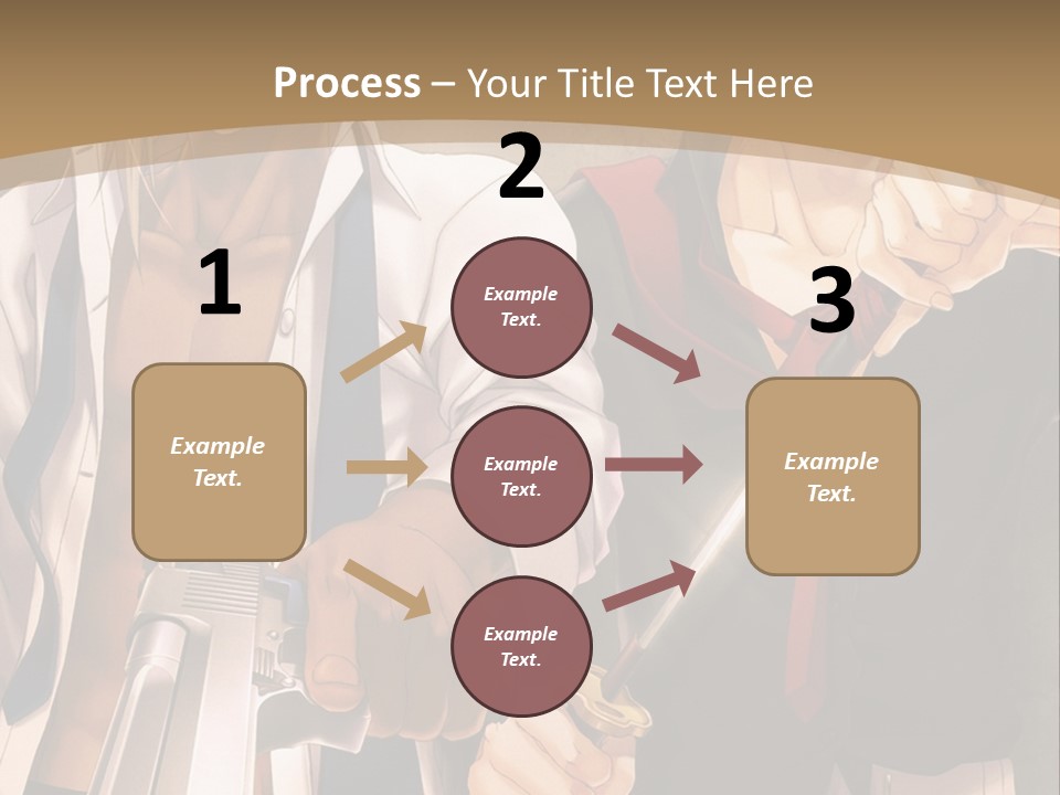 A Couple Of Anime Characters Holding Swords PowerPoint Template