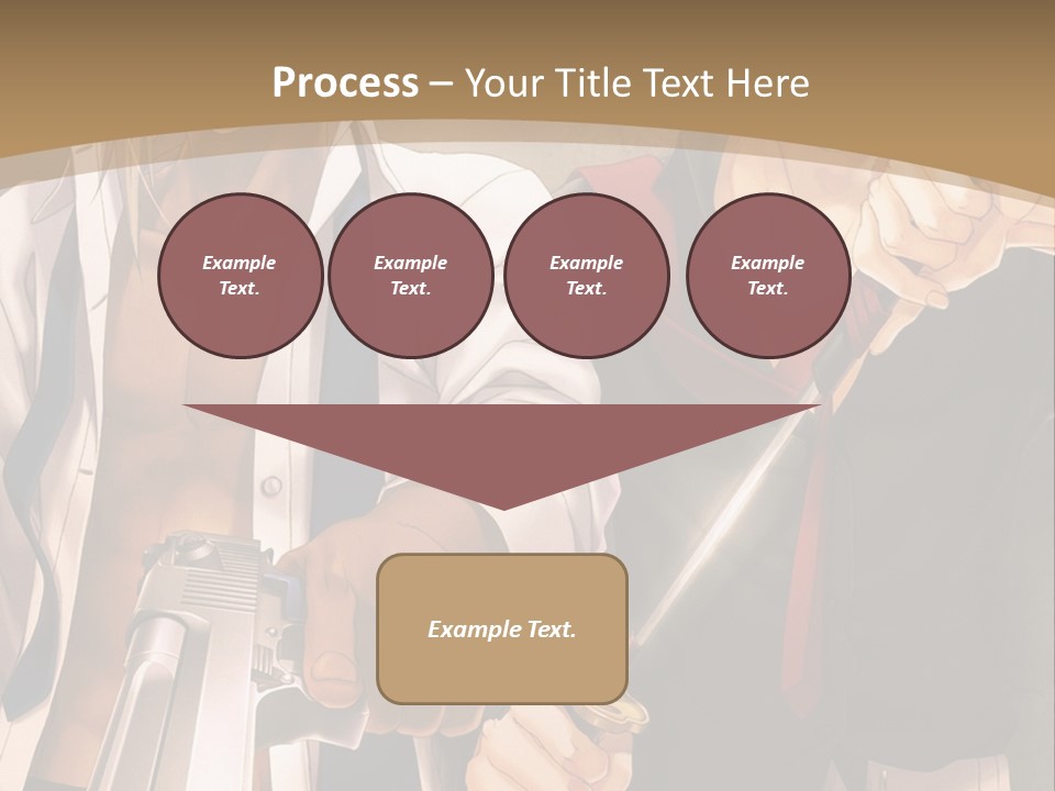 A Couple Of Anime Characters Holding Swords PowerPoint Template