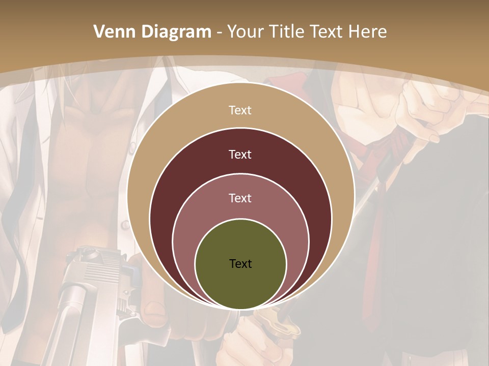 A Couple Of Anime Characters Holding Swords PowerPoint Template