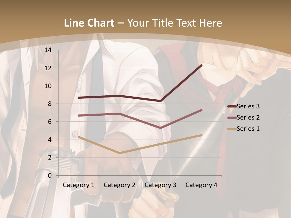 A Couple Of Anime Characters Holding Swords PowerPoint Template