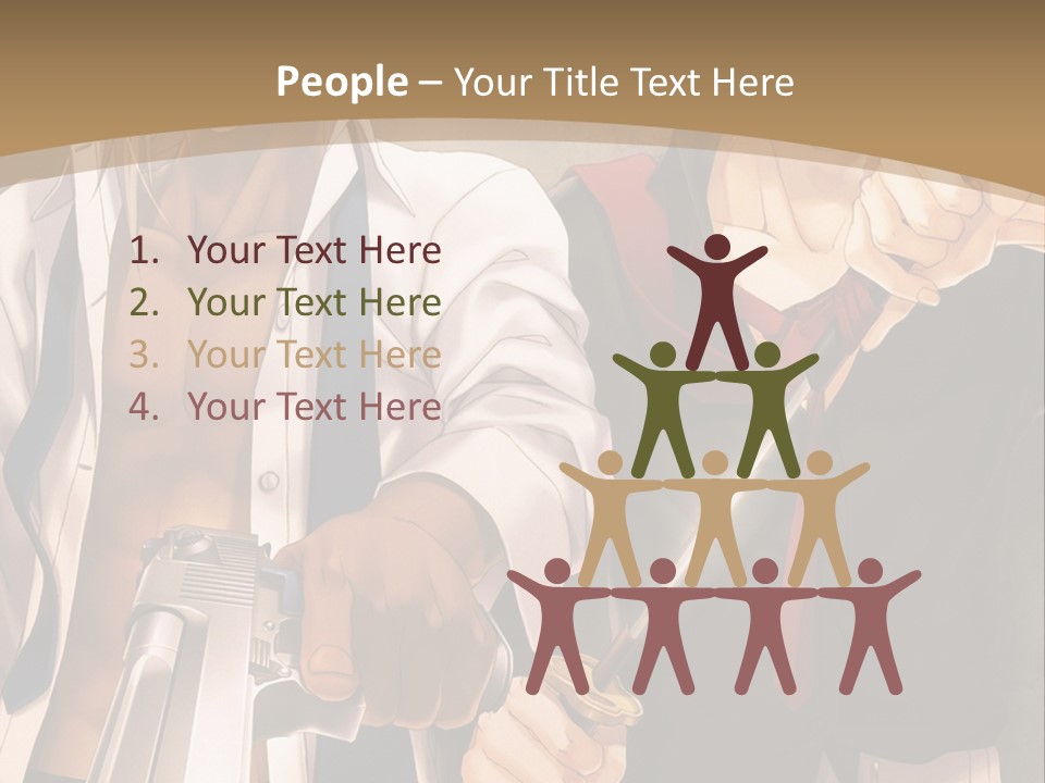 A Couple Of Anime Characters Holding Swords PowerPoint Template