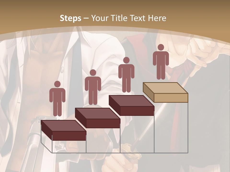 A Couple Of Anime Characters Holding Swords PowerPoint Template