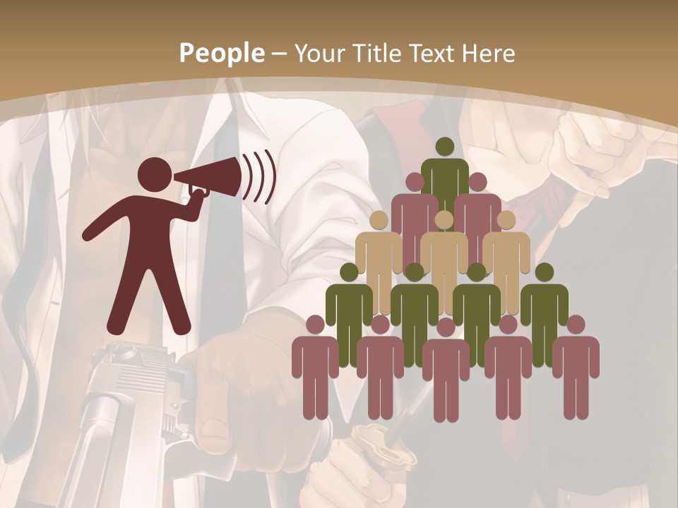 A Couple Of Anime Characters Holding Swords PowerPoint Template