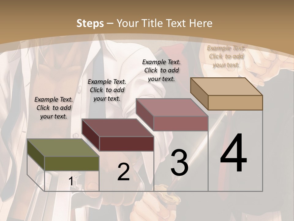 A Couple Of Anime Characters Holding Swords PowerPoint Template