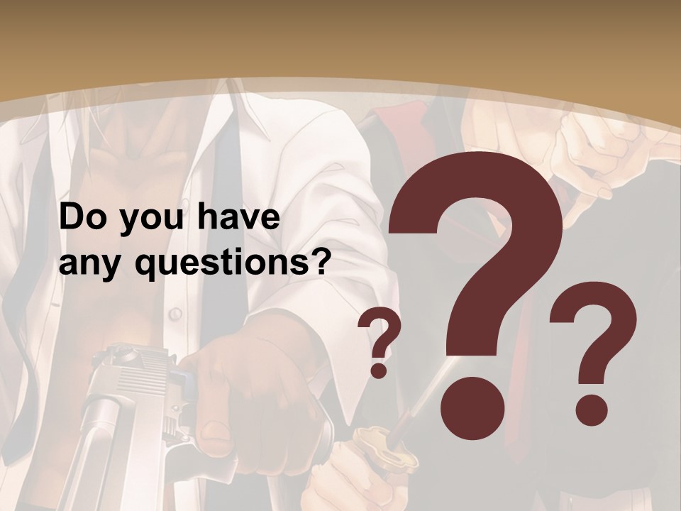 A Couple Of Anime Characters Holding Swords PowerPoint Template