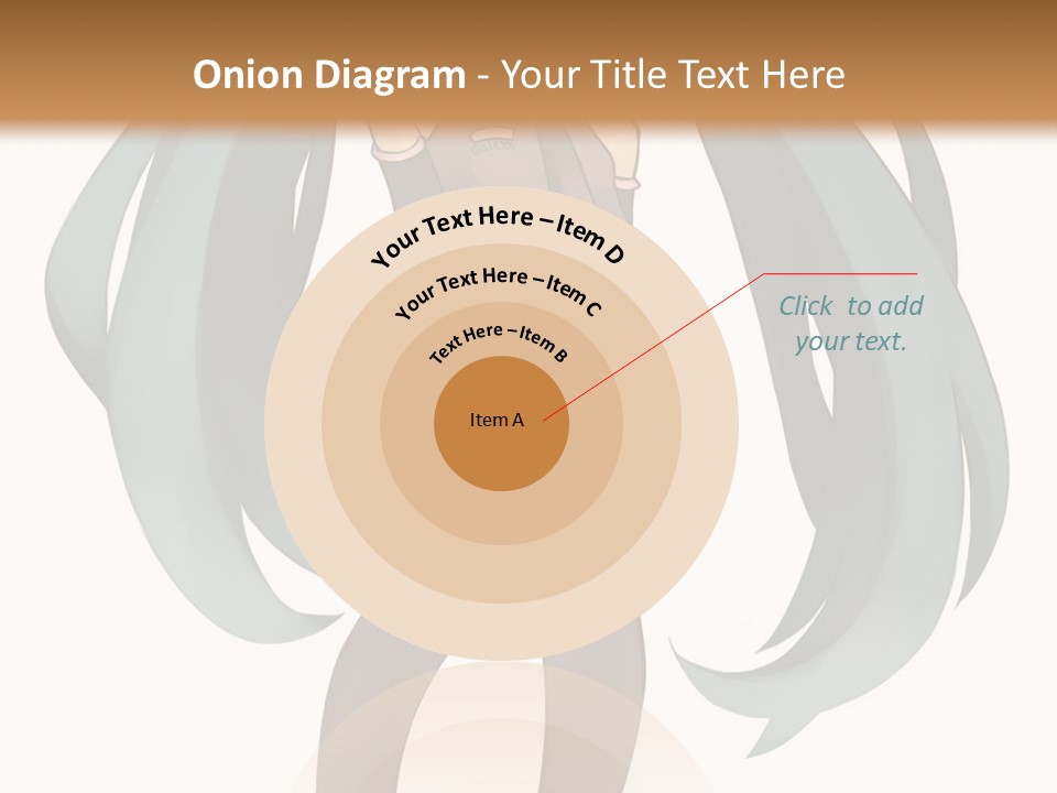 A Girl With Blue Hair Is Standing In Front Of A Brown Wall PowerPoint Template