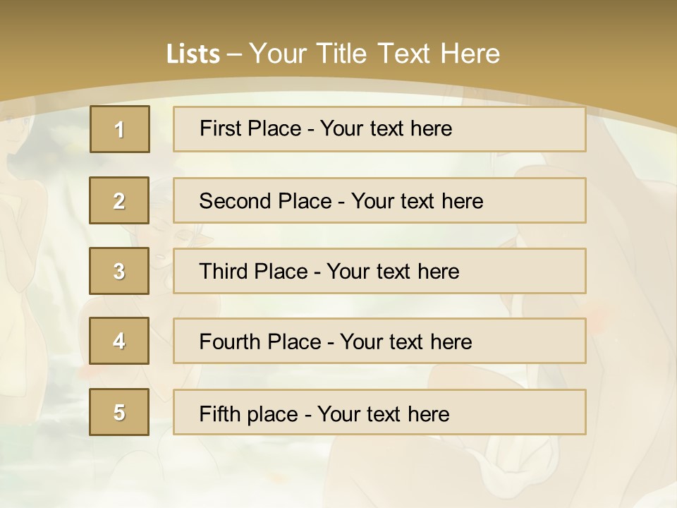 A Group Of Naked People In The Water PowerPoint Template