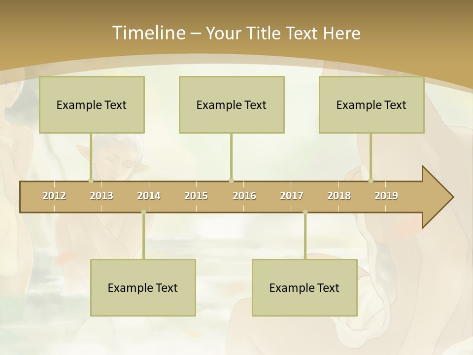 A Group Of Naked People In The Water PowerPoint Template