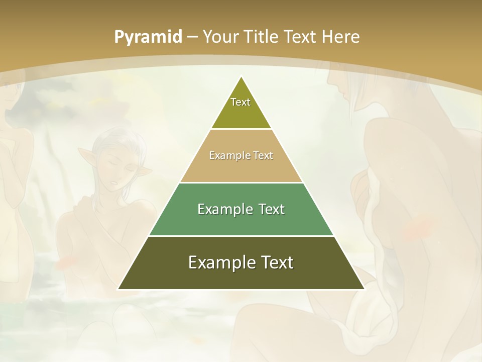 A Group Of Naked People In The Water PowerPoint Template