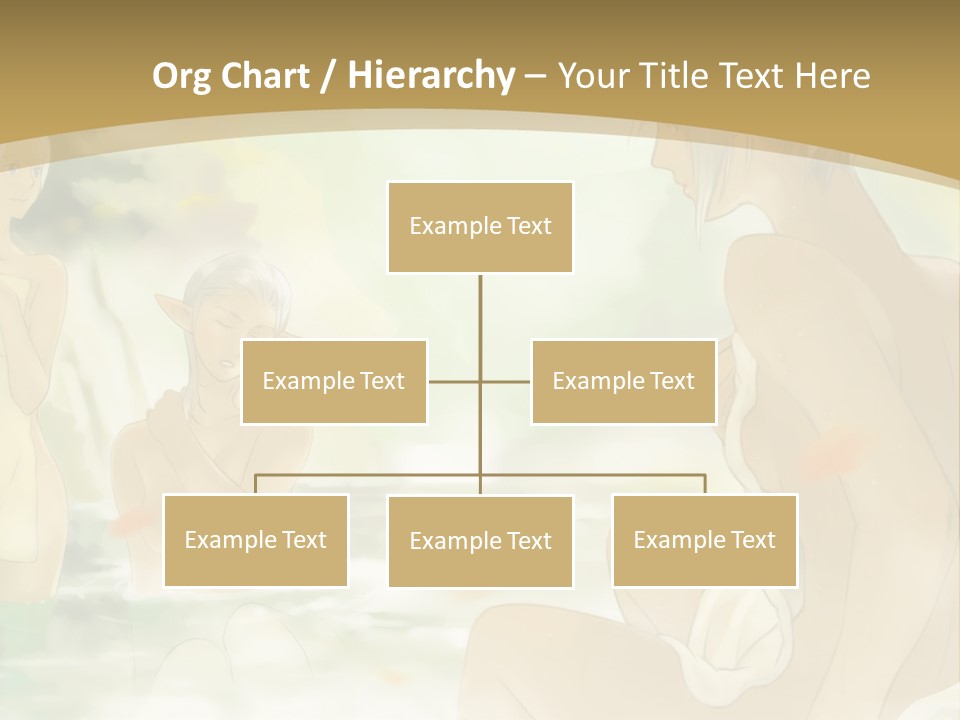 A Group Of Naked People In The Water PowerPoint Template