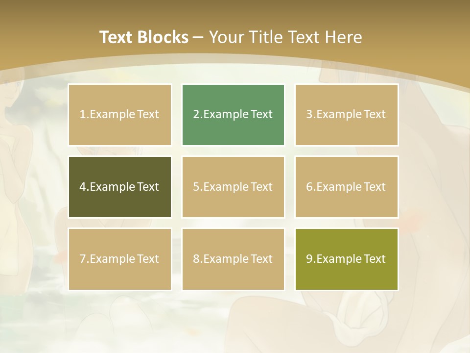 A Group Of Naked People In The Water PowerPoint Template