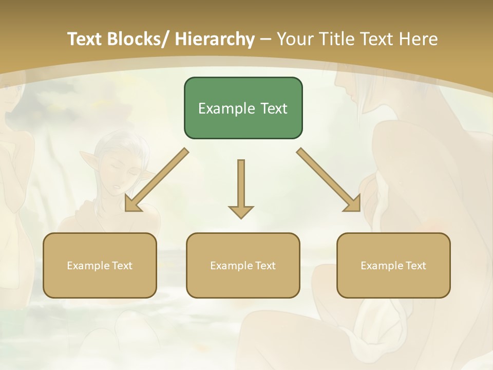 A Group Of Naked People In The Water PowerPoint Template