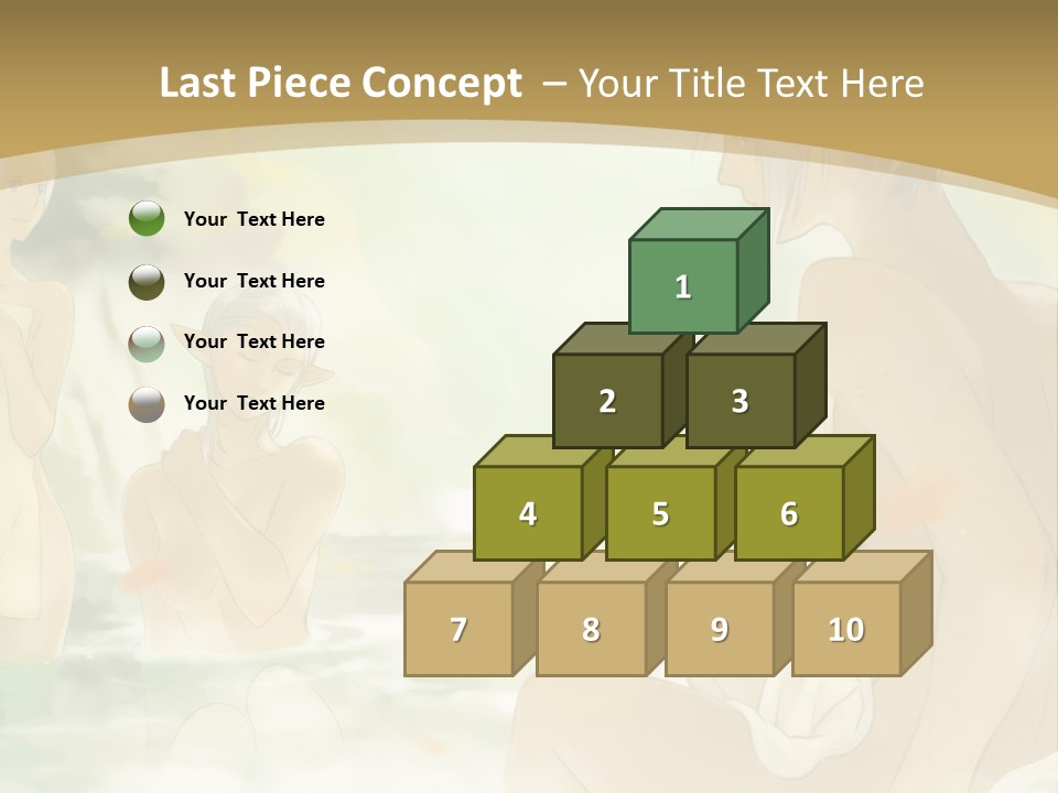 A Group Of Naked People In The Water PowerPoint Template