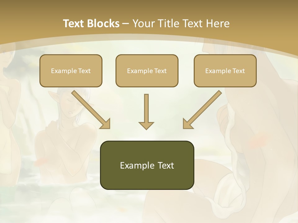 A Group Of Naked People In The Water PowerPoint Template