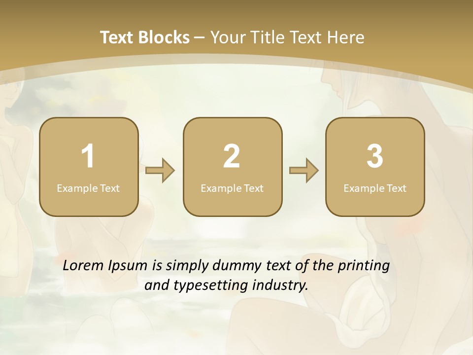 A Group Of Naked People In The Water PowerPoint Template