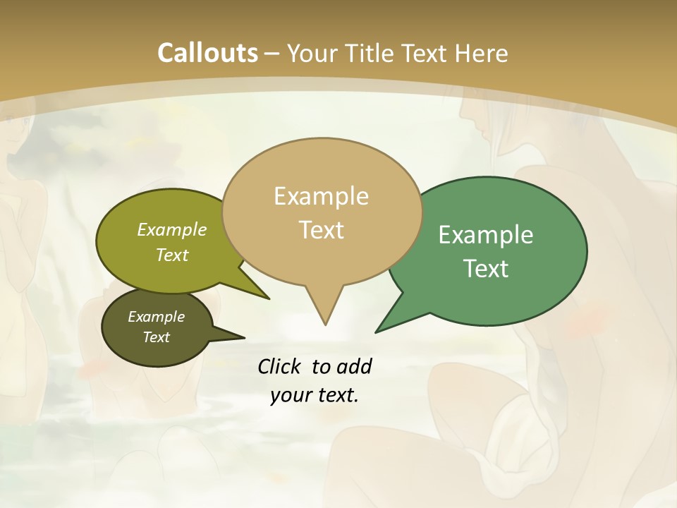 A Group Of Naked People In The Water PowerPoint Template