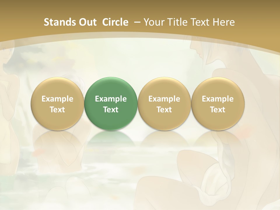 A Group Of Naked People In The Water PowerPoint Template