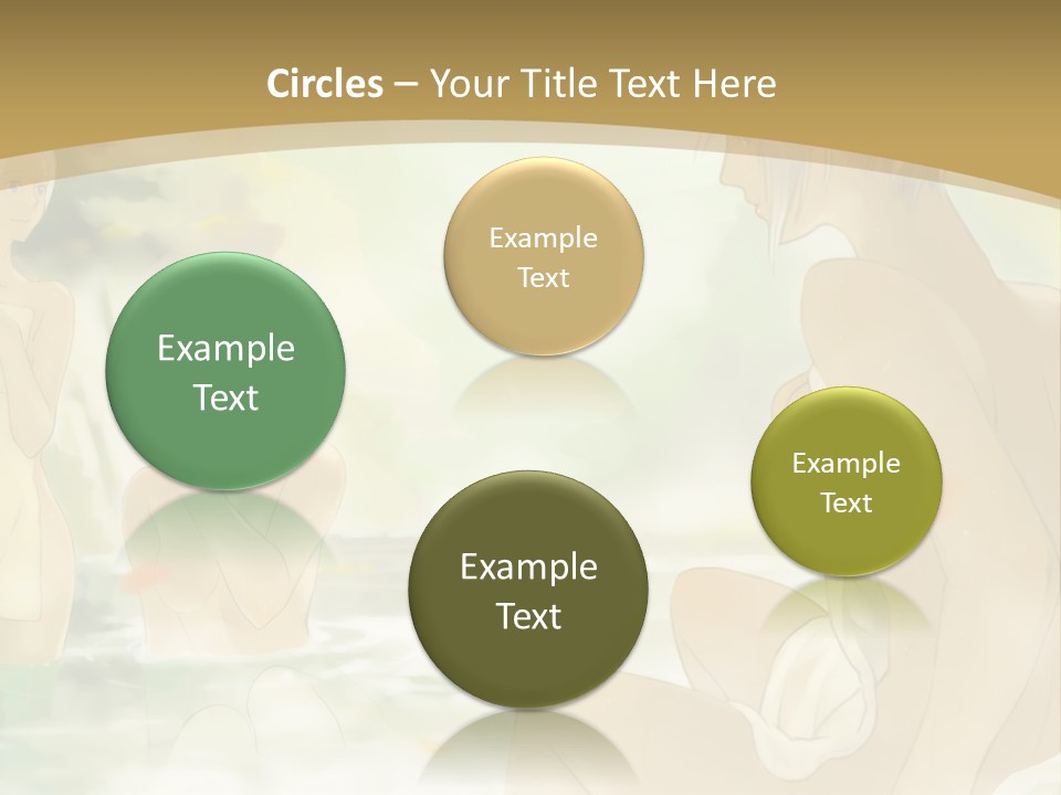 A Group Of Naked People In The Water PowerPoint Template